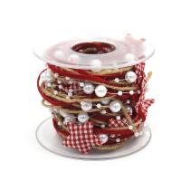 poliestere deorazione a fiocco, with plastica, Design natalizio & Carino & gioielli di moda & DIY, 5000*30mm, Venduto da bobina