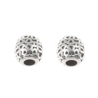 Stainless Steel European Beads, 316L Stainless Steel, blacken, original color, 10mm, Hole:Approx 4mm, 5PCs/Bag, Sold By Bag