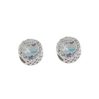 Stainless Steel European Beads 316L Stainless Steel enamel & with rhinestone Sold By Bag