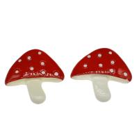 Food Resin Cabochon mushroom fashion jewelry & DIY Sold By Bag