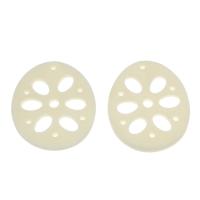 Food Resin Cabochon, Lotus Root, fashion jewelry & DIY, white, 50x43x4mm, 500PCs/Bag, Sold By Bag