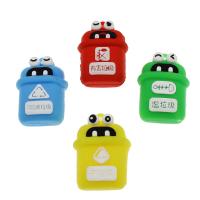 Cartoon Resin Cabochon, Mini & cute & DIY, more colors for choice, 48x35x23mm, Hole:Approx 3mm, 500PCs/Bag, Sold By Bag