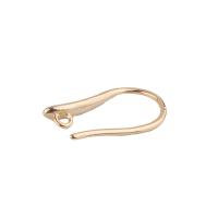 Brass Hook Earwire, gold color plated, with loop & different styles for choice, nickel, lead & cadmium free, 10PCs/Bag, Sold By Bag
