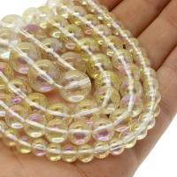 Round Crystal Beads, plated, different size for choice, Hole:Approx 1mm, Sold Per Approx 14.9 Inch Strand