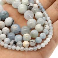 acquamarina perla, Cerchio, formato differente per scelta, Foro:Appross. 1mm, Venduto per Appross. 14.9 pollice filo