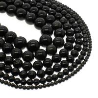 Regenbogen Obsidian Perle, rund, verschiedene Größen vorhanden, Bohrung:ca. 1mm, verkauft per ca. 14.9 ZollInch Strang