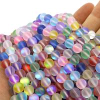 Natural Labradorite Beads, Glass Beads, Round, glitter & different size for choice & frosted, more colors for choice, Hole:Approx 1mm, Sold Per Approx 14.9 Inch Strand