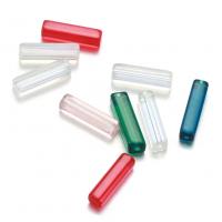 Abalorios de Cristal, Vidrio, Rectángular, enviado al azar & Bricolaje & transparente, color mixto, 5x20mm, agujero:aproximado 1.2mm, 100PCs/Bolsa, Vendido por Bolsa
