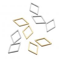 Stainless Steel Pendants Rhombus plated hollow Sold By Bag
