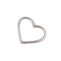 Stainless Steel Jewelry Cabochon Heart DIY & hollow original color Sold By Bag