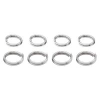 Stainless Steel Keychain Cable Ring, durable & DIY & different size for choice, original color, 100PCs/Bag, Sold By Bag