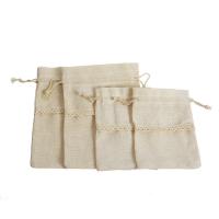 Baumwolle Drawstring Tasche, mit Spitze, nachhaltiges & Strapazierfähig & verschiedene Größen vorhanden, 10PCs/Menge, verkauft von Menge