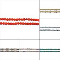 Perles cristal, Plat rond, facettes, plus de couleurs à choisir, 6x6x4mm, Trou:Environ 1mm, Environ 96PC/brin, Vendu par Environ 22.8 pouce brin