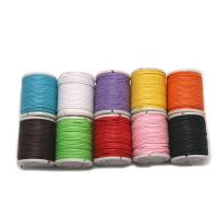 Wax Cord, Waxed Cotton Cord, random style, mixed colors, 1x10000mm, 10Spools/Lot, Sold By Lot