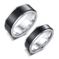 Prst prsten od inoxa, Nehrđajući čelik, pozlaćen, modni nakit & bez spolne razlike & različitih stilova za izbor, Prodano By PC
