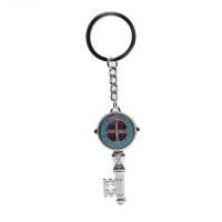 Stainless Steel Key Clasp, plated, fashion jewelry & Unisex & enamel, more colors for choice, 60x27mm, Sold By Strand