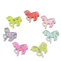 Cartoon Resin Cabochon, Unicorn, fashion jewelry & DIY, more colors for choice, 19x20x5mm, 200PCs/Bag, Sold By Bag