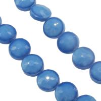 Perles en verre de mode, bijoux de mode & DIY & facettes, bleu, 14x14x8mm, Trou:Environ 1mm, 50PC/brin, Vendu par brin