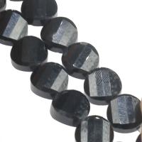 Perles en verre de mode, bijoux de mode & DIY & facettes, noire, 12x12x6mm, Trou:Environ 1mm, 60PC/brin, Vendu par brin