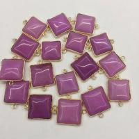 Agate Connector, with Tibetan Style, plated, 1/1 loop, more colors for choice, 22mm, 10PCs/Bag, Sold By Bag
