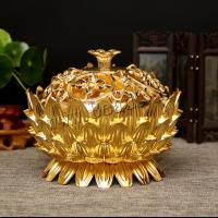 Zinc Alloy Incense Burner plated without incense & for home and office & durable nickel lead & cadmium free Sold By PC