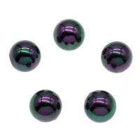 South Sea Shell perler, Runde, forskellig størrelse for valg & halv-boret, sort, Hole:Ca. 1mm, 10pc'er/Bag, Solgt af Bag