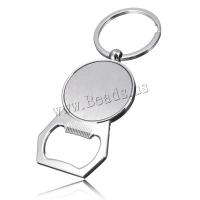 Zinc Alloy Key Chain Bottle Opener platinum color plated durable & fashion jewelry nickel lead & cadmium free 100mm 35mm Inner Approx 34mm Sold By Lot