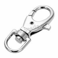 Tibetan Style Key Clasp, different size for choice, nickel color, 100PCs/Lot, Sold By Lot