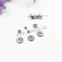Stainless Steel Flat Beads, durable & fashion jewelry & DIY & different size for choice, original color, 100PC/Lot, Sold By Lot