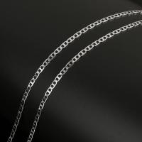 Jóias em aço inoxidável Cadeia, joias de moda & DIY & corrente Mariner, cor original, 6x3x0.5mm, 50m/Spool, vendido por Spool