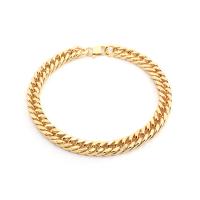 Titan Stål Chain Necklace, mode smycken & Unisex & fasetterad, fler färger för val, 73x12.20x8.50mm, Säljs av PC