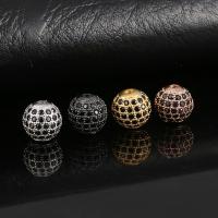 Cubic Zirconia Micro Pave Brass Beads micro pave cubic zirconia nickel lead & cadmium free 10mm Sold By Lot