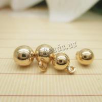 Brass Jewelry Pendants Round gold color plated DIY Sold By Lot