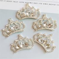 Hair Accessories DIY Findings, Tibetan Style, Crown, silver color plated, Korean style & different styles for choice & with rhinestone, nickel, lead & cadmium free, 10PCs/Lot, Sold By Lot