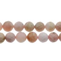 Pink Opal Bead, Runde, du kan DIY & forskellig størrelse for valg & facetteret, Hole:Ca. 1mm, Solgt Per Ca. 14.9 inch Strand