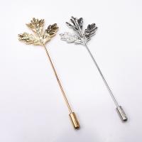 Zinc Alloy Brooches Leaf plated fashion jewelry & Unisex nickel lead & cadmium free Sold By PC