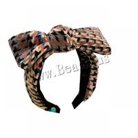 Hair Bands, Cloth, with Plastic, fashion jewelry & for woman, more colors for choice, 65mm, Sold By PC