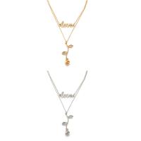 Zinc Alloy smykker halskæde, Rose, forgyldt, oval kæde & for kvinde, flere farver til valg, nikkel, bly & cadmium fri, 36mm, Solgt Per Ca. 12.30 inch, Ca. 17.72 inch Strand