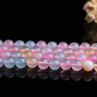 Morganite Beads, Round, polished, DIY & different size for choice, multi-colored, Sold Per Approx 15 Inch Strand