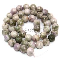pietra fortunata perla, Cerchio, lucido, DIY & formato differente per scelta & stili diversi per la scelta, Venduto per Appross. 15 pollice filo