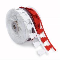 Fieltro decoración de la cinta, Árbol de Navidad, Sostenible & Diseño de Navidad, más colores para la opción, 30mm, 10m/Carrete, Vendido por Carrete