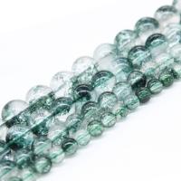 Green Phantom Quartz Beads, Round, fashion jewelry & DIY & different size for choice, Sold Per Approx 14.9 Inch Strand