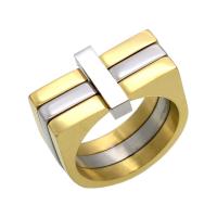 Titanium Steel Finger Ring plated & for man 12mm Sold By PC