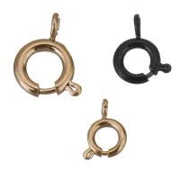 Rostfritt stål Spring Ring Lås, ROSTFRITT STÅL, plated, mode smycken & olika storlek för val, fler färger för val, 50PC/Lot, Säljs av Lot
