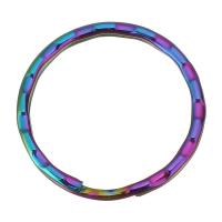 Stainless Steel Key Clasp Donut fashion jewelry & DIY multi-colored 25mm Approx 21.5mm Sold By Lot