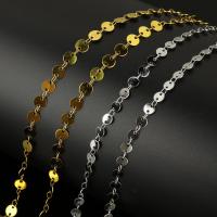 مجوهرات الفولاذ المقاوم للصدأ سلسلة, مطلي, مجوهرات الموضة & ديي & حجم مختلفة للاختيار, المزيد من الألوان للاختيار, 10م/بكرة, تباع بواسطة بكرة