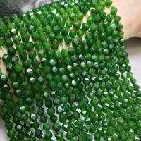 Jade Taiwan Beads, polished, DIY & different size for choice & faceted, green, Sold Per Approx 15 Inch Strand