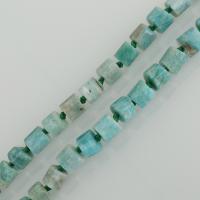 Natural Amazonite Beads, ​Amazonite​, Column, skyblue, 8x10mm, Hole:Approx 1mm, Approx 44PCs/Strand, Sold Per Approx 16 Inch Strand