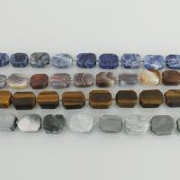 Mischedelstein Perlen, Edelstein, verschiedenen Materialien für die Wahl, 12x16mm, Bohrung:ca. 1.5mm, ca. 26PCs/Strang, verkauft per ca. 16 ZollInch Strang