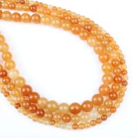 Jade Yellow Beads Round yellow Approx 1mm Sold Per Approx 14.9 Inch Strand